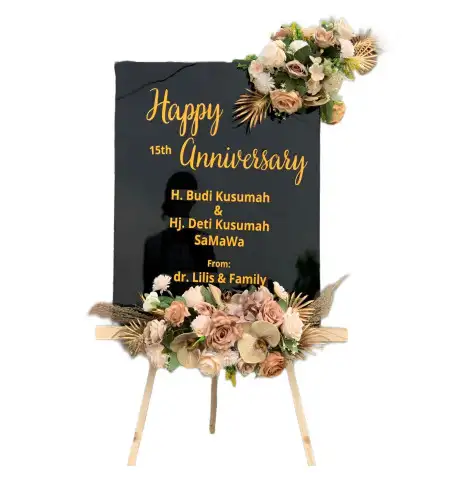 Papan Bunga Akrilik Rawa Badak Utara