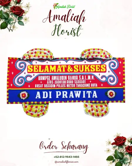 Papan Bunga Ucapan Selamat Rawa Badak Utara