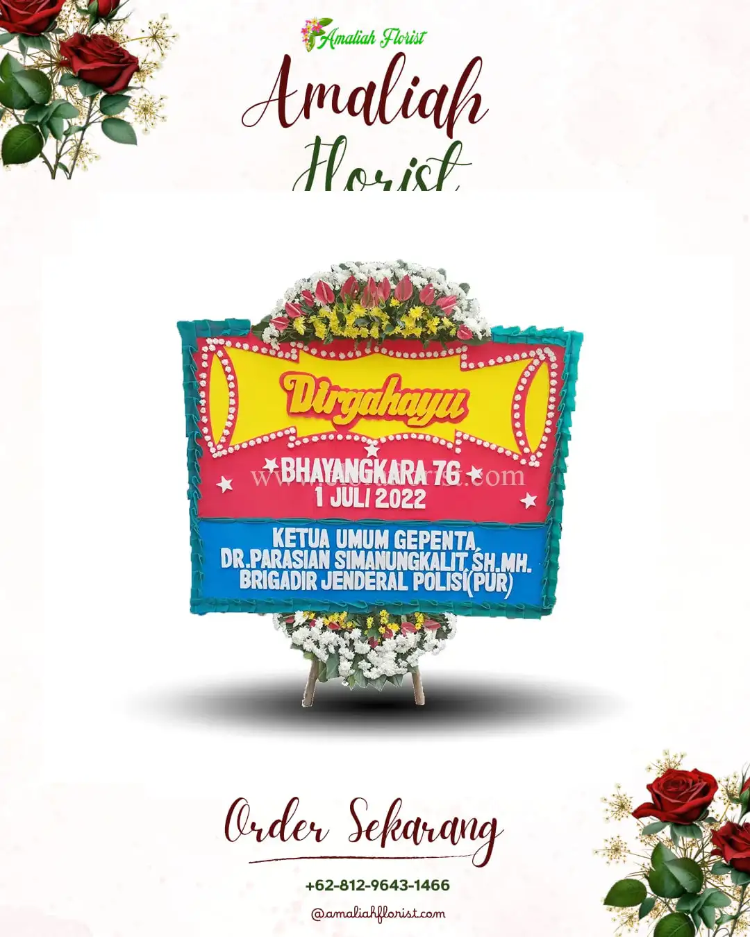 Papan Bunga HUT Ulang Tahun Rawa Badak Utara